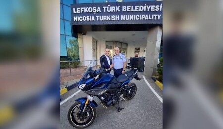 LTB, Lefkoşa Polis Müdürlüğü'nün kullanımına motosiklet verdi