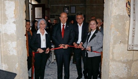 Cumhurbaşkanı Ersin Tatar, “Lefkara Nakışının Dansı” sergisinin açılış törenine katıldı