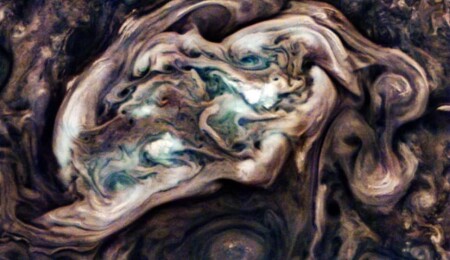 NASA'nın Juno aracı, Jüpiter'in görüntüsünü paylaştı