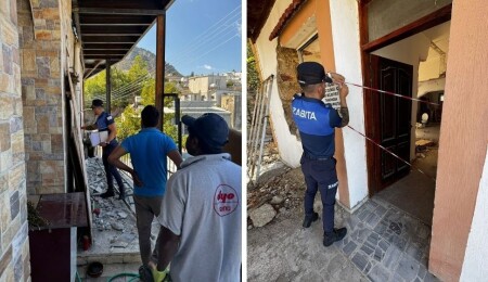 Karşıyaka'da izinsiz tadilat yapılan ve pis su kuyusu yola taşan bina mühürlendi