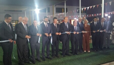 Türkiye Maarif Vakfı, SAMTAY Vakfı Suna-Ata Atun İlkokulunda ekolojik bahçe ve spor alanı törenle hizmete açıldı
