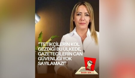 Basın-Sen: Tetikçilerin kol gezdiği bu ülkede, gazetecilerin can güvenliği yok sayılamaz!