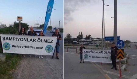 Şampiyon Melekler'in aileleri, adalet yürüyüşünü Mağusa'dan Lefkoşa'ya taşıyor