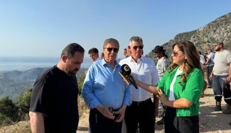 Devlet ve hükümet yetkilileri yangın bölgesinde