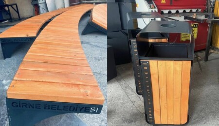 Girne Kordonboyu’ndaki yeni mobilyalar için üretim süreci tamamlanmak üzere