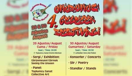 Toplumcu Sanat Üretim Merkezi’nin düzenlediği 4. "Umudumuz Gelecek Festivali" 29-30 Ağustos’ta gerçekleşecek!