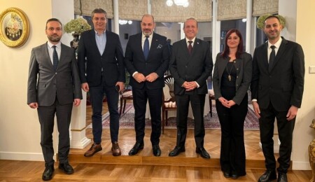 Ataoğlu, Polonya ziyaretinde Büyükelçi Denktaş'ı makamında ziyaret etti: KKTC'nin tanıtılması sözü