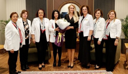 Nilden Bektaş Erhürman, Özgürada Lions Kulübü heyetini kabul etti