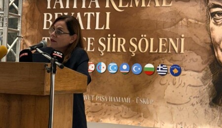 Şair Feyzan Korur KKTC’yi Üsküp’te temsil etti