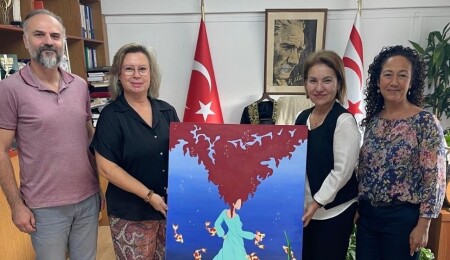 Şafakoğulları’nın ilk kişisel sergisinden bir eser Kültür Dairesi Sanat Koleksiyonu'na kazandırıldı