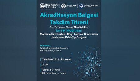 DAÜ ve Marmara Üniversitesi’nin yürüttüğü Ortak Tıp Programı, akredite edildi