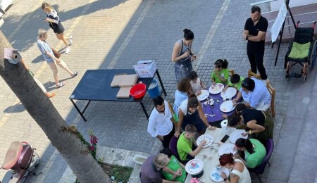 Girne Özel Eğitim ve İş Eğitim Okulu 18 yaş altı öğrencileri sanat çalıştayına katıldı