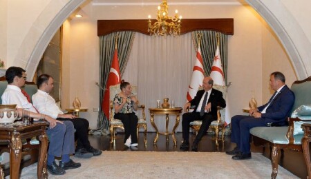 Cumhurbaşkanı Ersin Tatar, Thalassaemia Derneği heyetini kabul etti