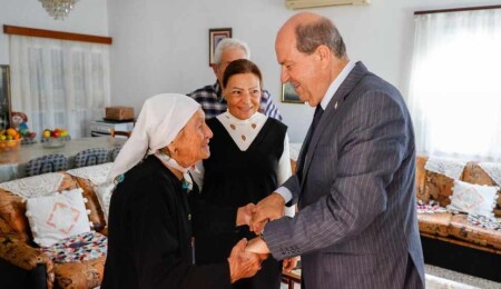 Cumhurbaşkanı Tatar, Gazi Ahmet Ceylan ve şehit ailelerini ziyaret etti