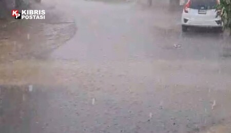Alayköy’de kısa süreli şiddetli yağış ve fırtına etkili oldu
