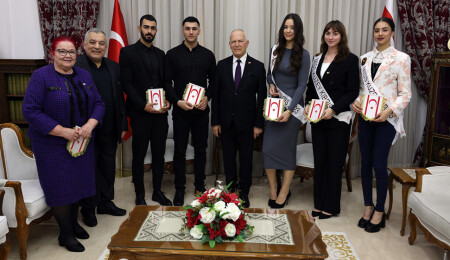 Töre, 2023 Miss Kuzey Kıbrıs ve Bay Kuzey Kıbrıs finalistlerini kabul etti