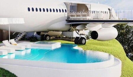 Emekliye ayrılan Boeing 737, geceliği 140 bin lira olan bir villaya dönüştürüldü