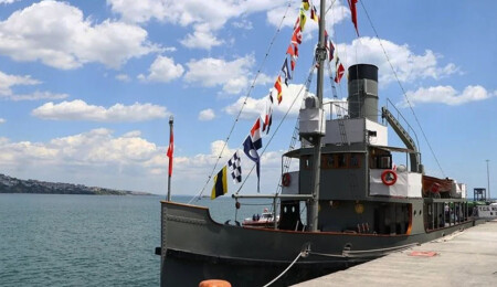 TCG Nusret müze gemisi Ege ve Akdeniz limanları ile Kıbrıs halkının ziyaretine açılacak