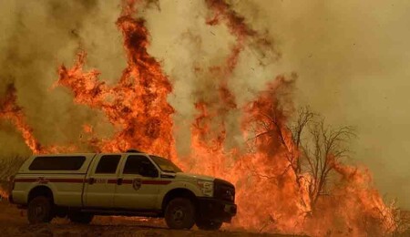 California Wildfires Burn Dozens of Homes, Ski Resort