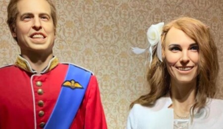 Prens William ve Kate Middleton'ın balmumu heykelleri turistleri korkutuyor
