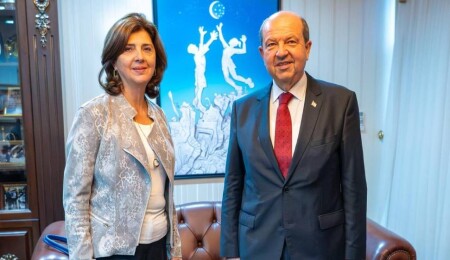 Ersin Tatar, Cuellar ile bir araya geldi