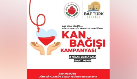 Gönyeli-Alayköy Belediyesi ve Baf Türk Birliği'nden kan bağışı kampanyası