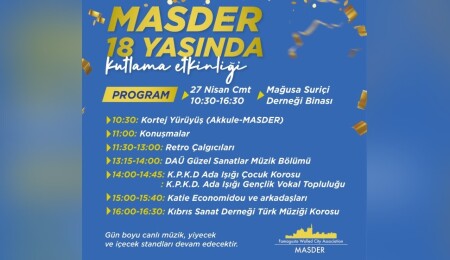 MASDER 18 yaşında