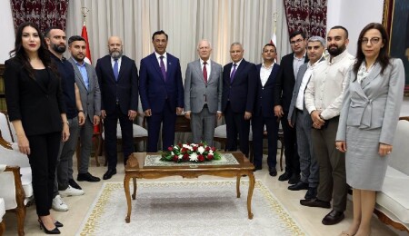 Zorlu Töre, Azerbaycan Milli Meclis Milletvekili Elman Nasırov’u kabul etti