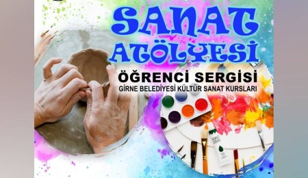 Girne Belediyesi Sanat Atölyesi öğrencilerinin sergisi pazartesi açılıyor
