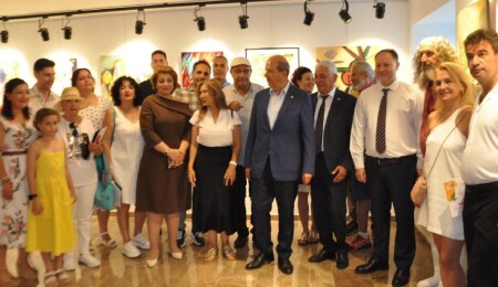 3. Uluslararası Güzelyurt Sanat Buluşması Sergisi açıldı