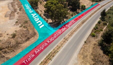 "Gazimağusa-Lefkoşa Ana Yolu Ayrılma Katılma Şeritleri Projesi" kapsamındaki çalışmalar başladı