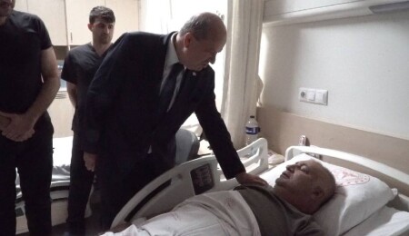 Tatar, İstanbul’da geçirdiği kazada yaralanan Polis Memuru Altun'u ziyaret etti