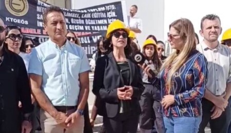 KTOEÖS, İskele’de eylem yaptı