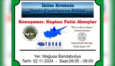 Gazimağusa’da “iklim krizinin denizlerdeki canlılara etkisi” konuşulacak