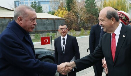 Türkiye Cumhurbaşkanı Erdoğan ve Ersin Tatar Kırgız-Türk Dostluk Devlet Hastanesi'nin açılışına katıldı
