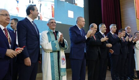 Türkiye Cumhurbaşkanı Erdoğan ve Ersin Tatar Kırgızistan-Türkiye Manas Üniversitesi'ni ziyaret etti