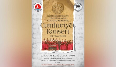 Girne Belediyesi Çok Sesli Korosu ve Filarmoni Çok Sesli Koroları “Cumhuriyet Konseri” verecek