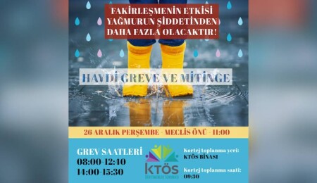 KTÖS’ten eylem çağrısı: Fakirleşmeye karşı duruyoruz