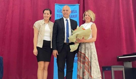 Rüya Taner, Gazimağusa Türk Maarif Koleji öğrencileriyle bir araya geldi