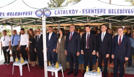Esentepe İlkokulu yeni okul binasının temelleri düzenlenen törenle atıldı