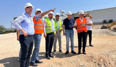 Hüseyin Çavuş, Güzelyurt soğuk hava deposu inşaatını yerinde inceledi