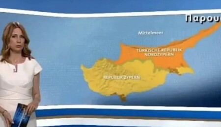 Germany's ARD1 Features TRNC Map
