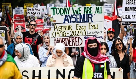 ABD'de yüzlerce kişi, İsrail'in öldürdüğü Ayşenur Ezgi Eygi için toplandı