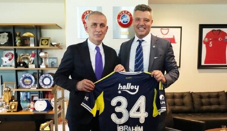 Fenerbahçe Kulübü Başkanı Sadettin Saran, TFF Başkanı Hacıosmanoğlu'nu ziyaret etti