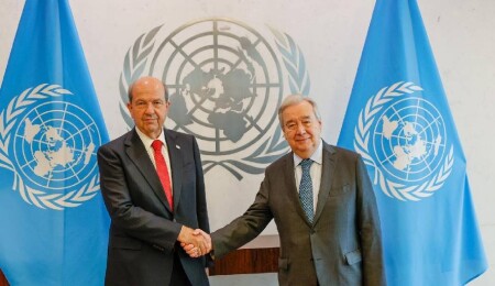 Cumhurbaşkanı Ersin Tatar, BM Genel Sekreteri Antonio Guterres ile görüştü