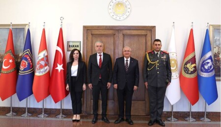 Yaşar Güler, KKTC'nin Ankara Büyükelçisi Korukoğlu'nu kabul etti
