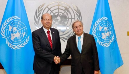 Ersin Tatar, New York'ta BM Genel Sekreteri António Guterres ile görüştü