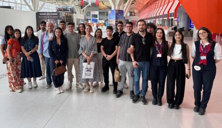 Akdeniz Karpaz Üniversitesi öğrencilerinden Ercan Havalimanı’na ziyaret