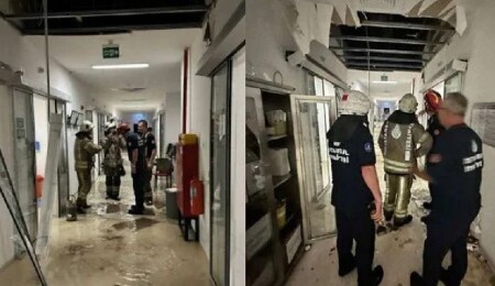 İstanbul'da hastanede tavan çöktü, bir bebek hayatını kaybetti