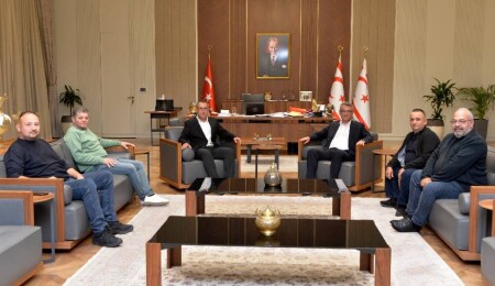 Cumhurbaşkanı Tufan Erhürman, Kasaplar Birliği heyetini kabul etti